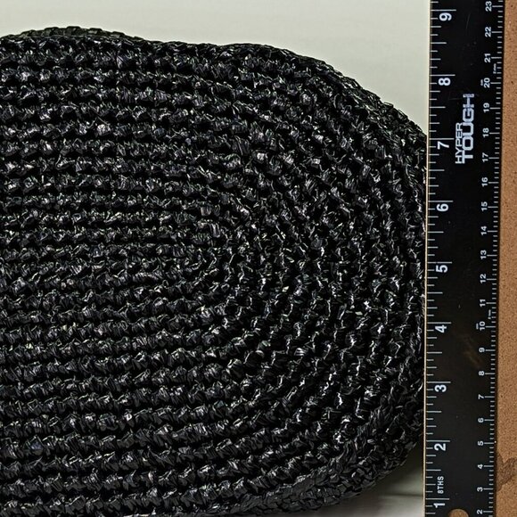 Balenciaga Women's Large Le Cagole Panier Black Raffia Tote Bag (MSRP $1,750) - Picture 10 of 13